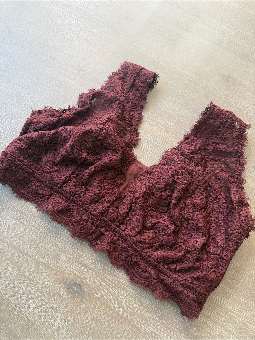 aerie Mesh Insert Lace Bralette | XL
